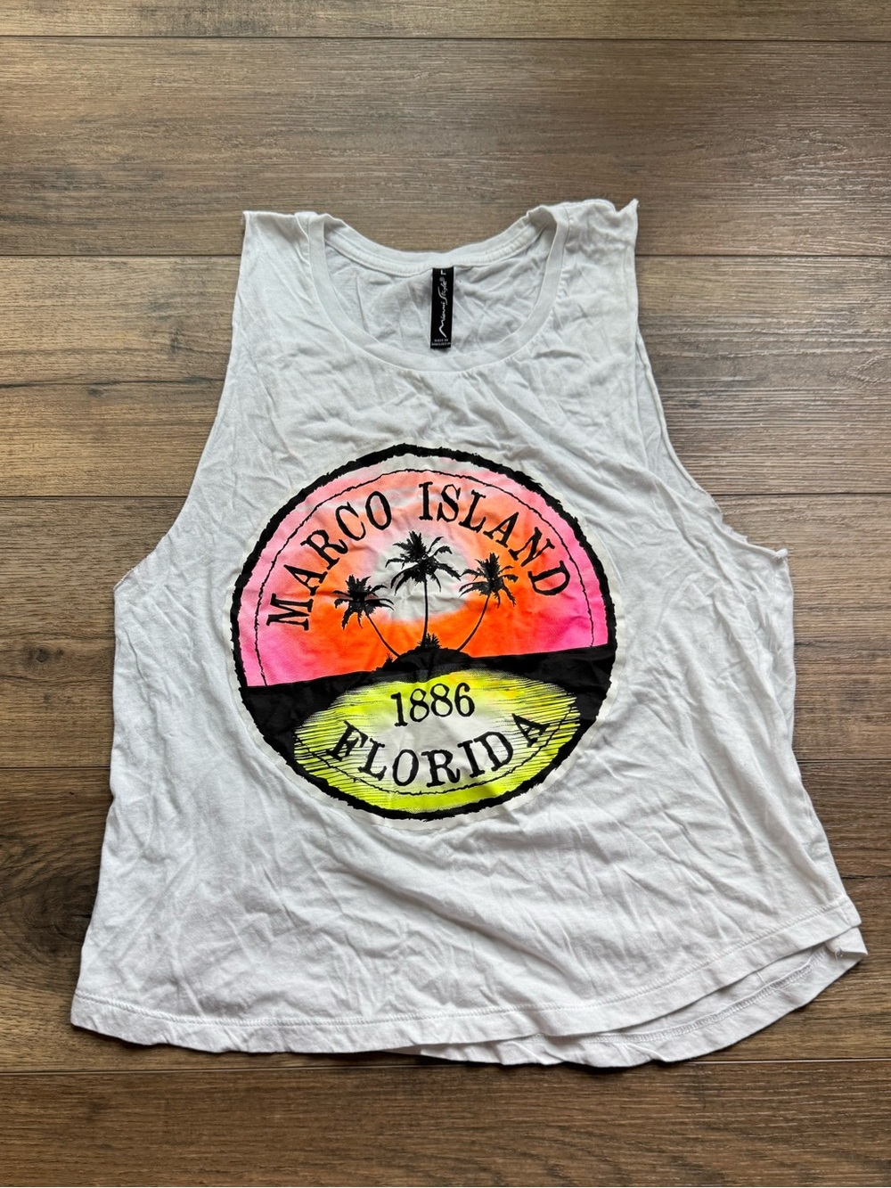 Women’s Marco Island Florida Graphic Tank Top - White